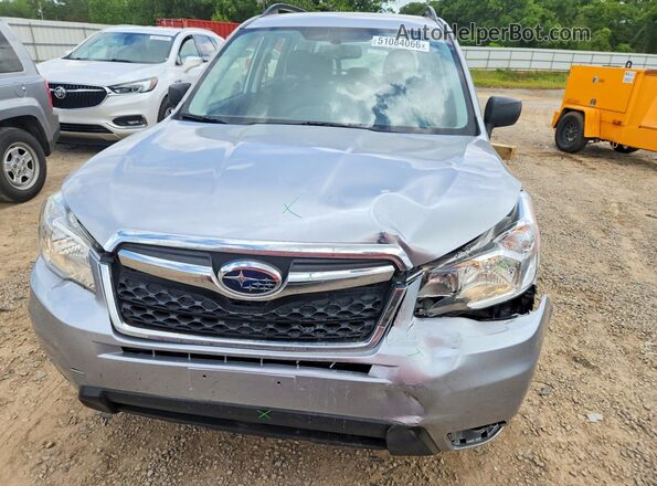 JF2SJABC5GH464742 2016 SUBARU FORESTER 2.5 Silver Widok z przodu