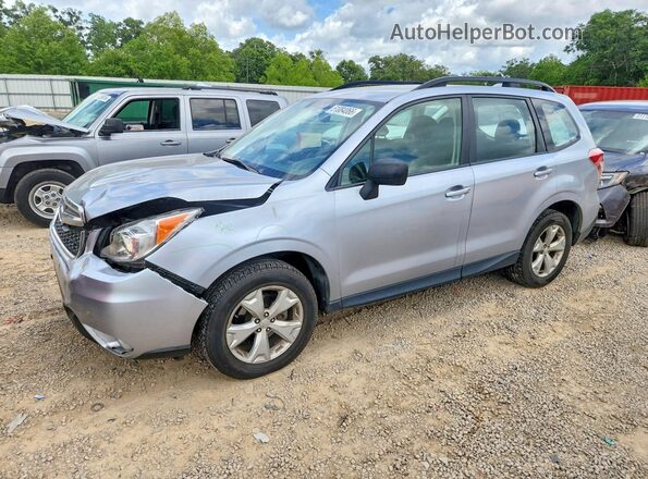 JF2SJABC5GH464742 2016 SUBARU FORESTER 2.5 Silver Przód lewy