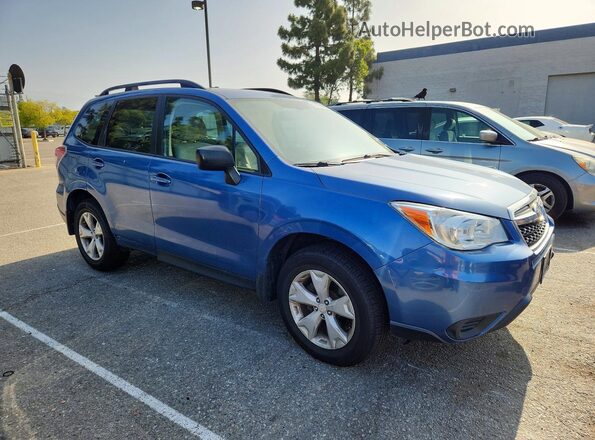 JF2SJABC5GH479919 2016 SUBARU FORESTER Синий Передняя правая четверть