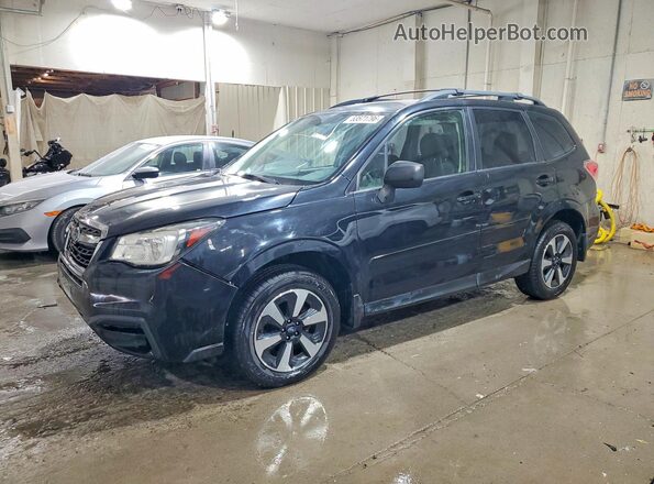 JF2SJABC5HH410147 2017 SUBARU FORESTER Black Առջևի ձախ երեք քառորդ տեսարան