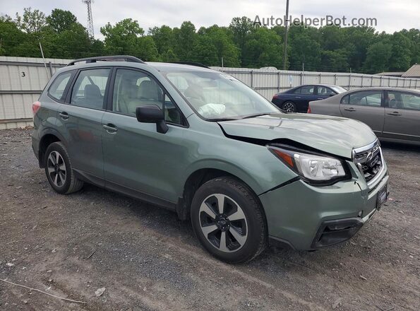 JF2SJABC5JH422286 2018 SUBARU FORESTER Green Przód prawy
