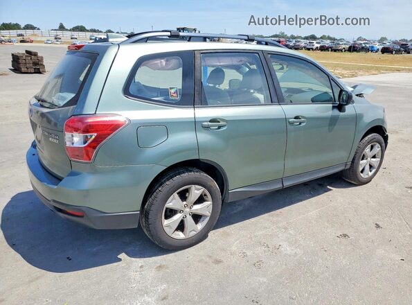 JF2SJABC6GH563571 2016 SUBARU FORESTER Зеленый Задняя правая четверть