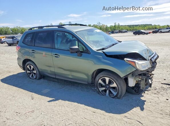 JF2SJABC6JH580846 2018 SUBARU FORESTER 2.5 Зеленый Передняя правая четверть