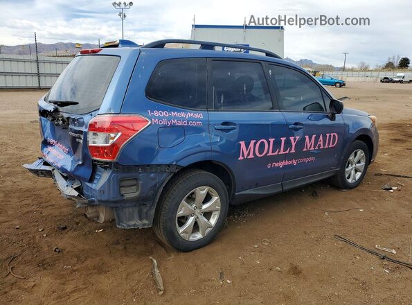 JF2SJABC7GH434027 2016 SUBARU FORESTER Синий Задняя правая четверть