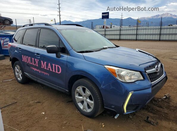 JF2SJABC7GH434027 2016 SUBARU FORESTER Синий Передняя правая четверть
