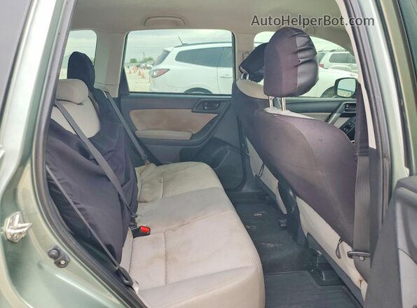 JF2SJABC7GH440751 2016 SUBARU FORESTER Green Widok wnętrza z tyłu
