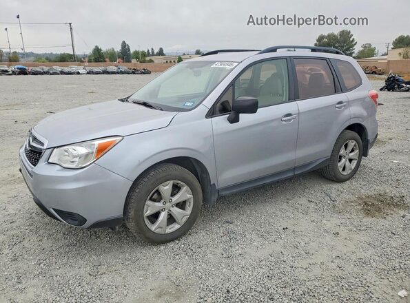 JF2SJABC7GH455556 2016 SUBARU FORESTER Серебряный Передняя левая четверть