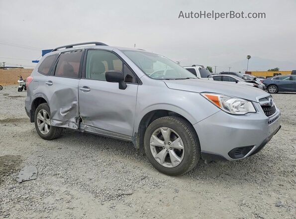 JF2SJABC7GH455556 2016 SUBARU FORESTER Серебряный Передняя правая четверть