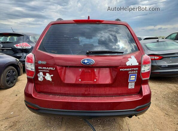 JF2SJABC7GH477265 2016 SUBARU FORESTER 2.5 Бордовый Вид сзади