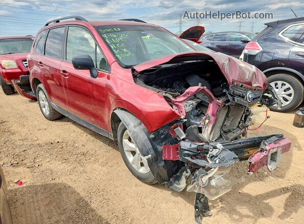 JF2SJABC7GH477265 2016 SUBARU FORESTER 2.5 Бордовый Передняя правая четверть