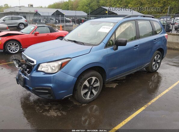JF2SJABC7JH456472 2018 SUBARU FORESTER 2.5 Blue Przód lewy