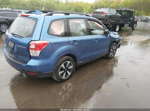 JF2SJABC7JH456472 2018 SUBARU FORESTER 2.5 Blue Tył prawy