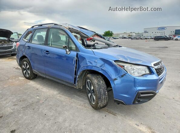JF2SJABC7JH546558 2018 SUBARU FORESTER Blue Առջևի աջ