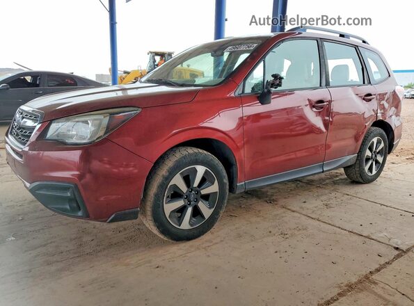 JF2SJABC9HH438484 2017 SUBARU FORESTER 2.5 Красный Передняя левая четверть