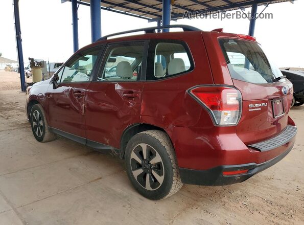 JF2SJABC9HH438484 2017 SUBARU FORESTER 2.5 Красный Задняя левая четверть