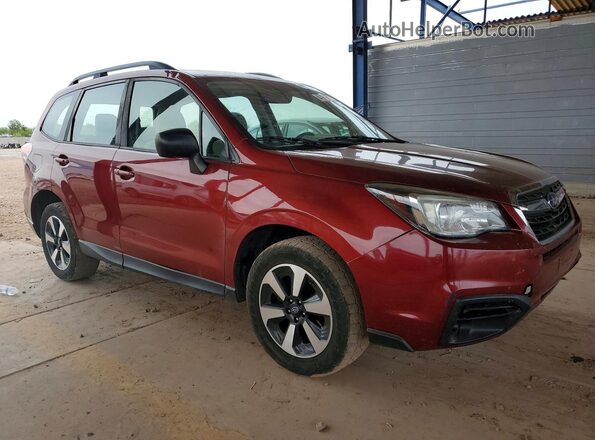 JF2SJABC9HH438484 2017 SUBARU FORESTER 2.5 Красный Передняя правая четверть