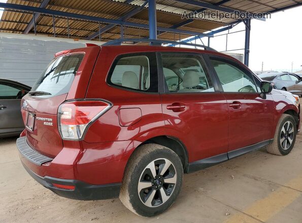 JF2SJABC9HH438484 2017 SUBARU FORESTER 2.5 Красный Задняя правая четверть