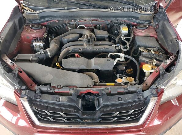 JF2SJABC9HH438484 2017 SUBARU FORESTER 2.5 Красный Вид подкапотного пространства
