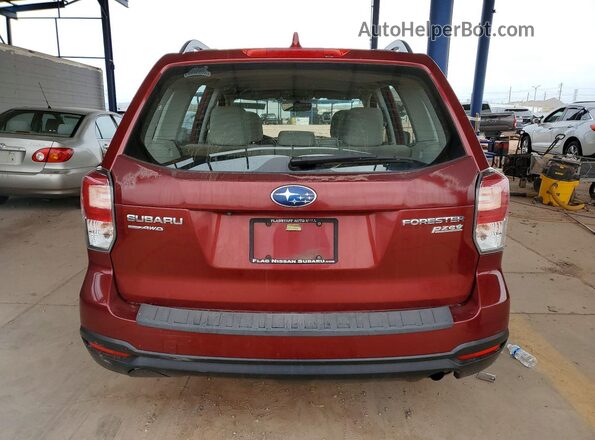 JF2SJABC9HH438484 2017 SUBARU FORESTER 2.5 Красный Вид сзади