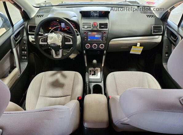 JF2SJABC9JH425367 2018 SUBARU FORESTER White Առջևի վահանակի տեսք