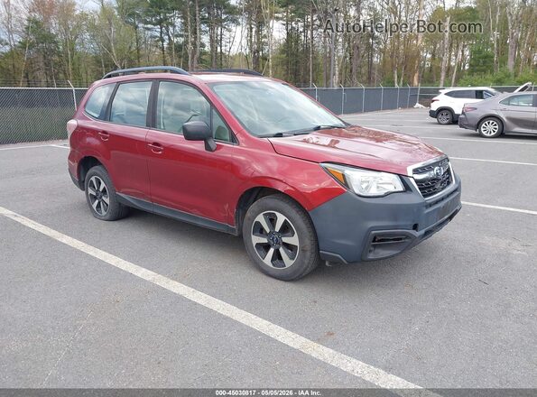 JF2SJABCXHH516738 2017 SUBARU FORESTER 2.5 Красный Передняя правая четверть