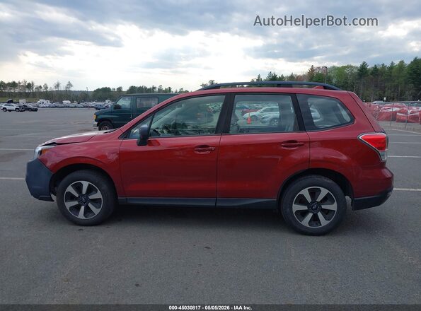 JF2SJABCXHH516738 2017 SUBARU FORESTER 2.5 Красный Панорамный вид салона 360°