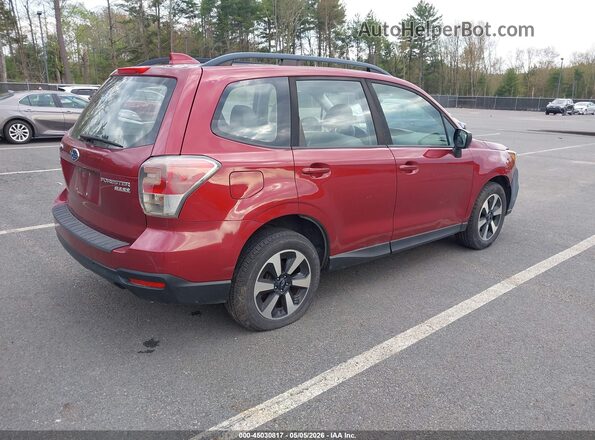 JF2SJABCXHH516738 2017 SUBARU FORESTER 2.5 Красный Задняя правая четверть