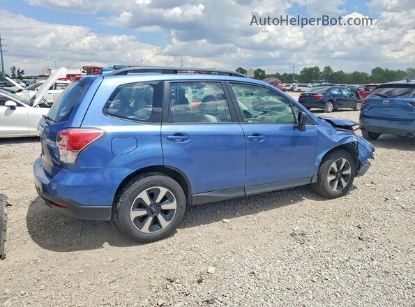 JF2SJABCXJH451573 2018 SUBARU FORESTER Blue Trasero derecho