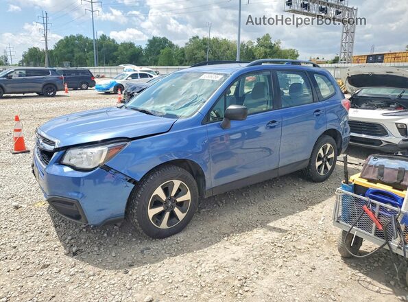 JF2SJABCXJH451573 2018 SUBARU FORESTER Blue Vista tres cuartos delantera izquierda