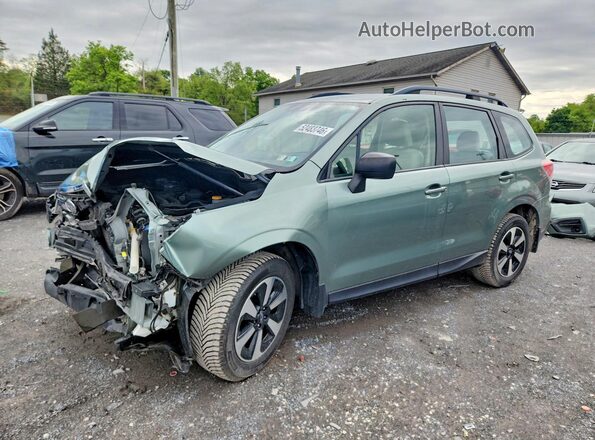 JF2SJABCXJH469457 2018 SUBARU FORESTER Зеленый Передняя левая четверть