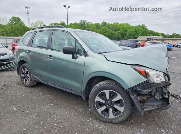 JF2SJABCXJH469457 2018 SUBARU FORESTER Зеленый Передняя правая четверть
