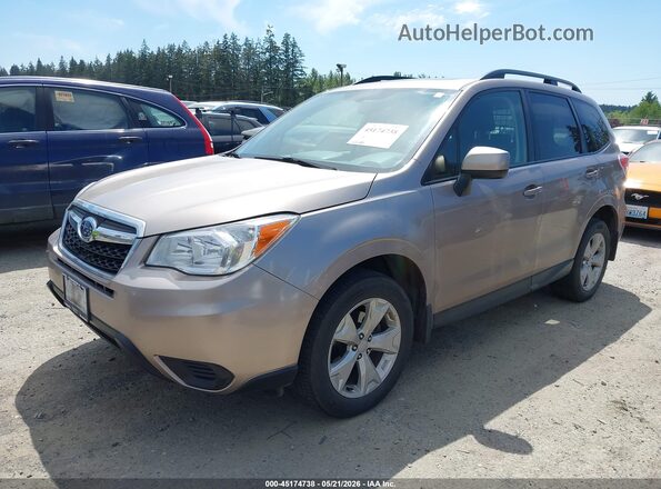 JF2SJADC0GG546090 2016 SUBARU FORESTER Желто-коричневый Передняя левая четверть