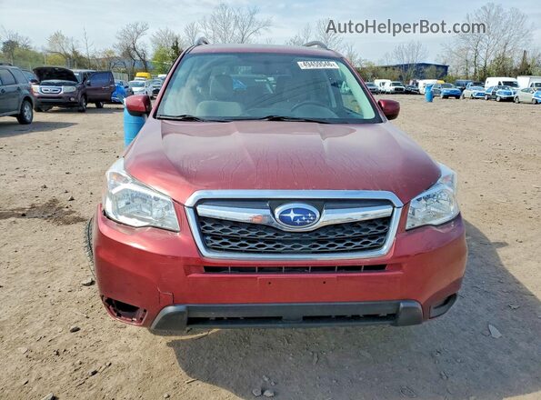 JF2SJADC2GH457776 2016 SUBARU FORESTER Красный Вид спереди
