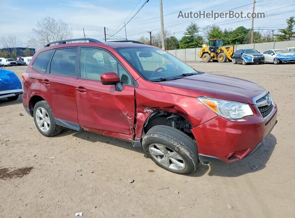 JF2SJADC2GH457776 2016 SUBARU FORESTER Красный Передняя правая четверть