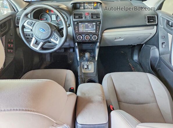 JF2SJADC2HH466995 2017 SUBARU FORESTER Угольный Вид панели приборов