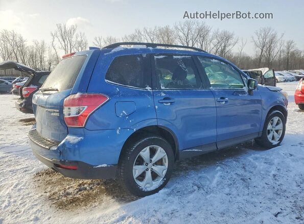 JF2SJADC3GH406349 2016 SUBARU FORESTER Синий Задняя правая четверть