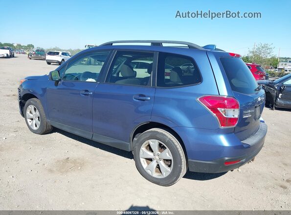 JF2SJADC8GH400787 2016 SUBARU FORESTER 2.5 Синий Задняя левая четверть