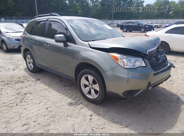 JF2SJADC8GH519052 2016 SUBARU FORESTER 2.5 Зеленый Передняя правая четверть