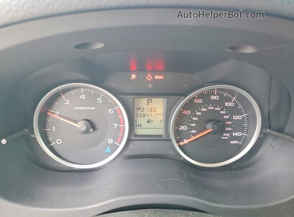 JF2SJADC8HH537326 2017 SUBARU FORESTER 2.5 Silver Widok zestawu wskaźników