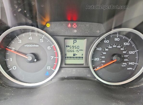 JF2SJAEC0HH443522 2017 SUBARU FORESTER Зеленый Вид щитка приборов