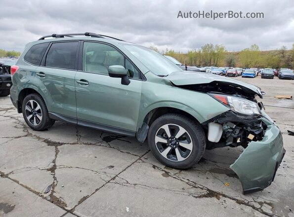 JF2SJAEC0HH443522 2017 SUBARU FORESTER Зеленый Передняя правая четверть