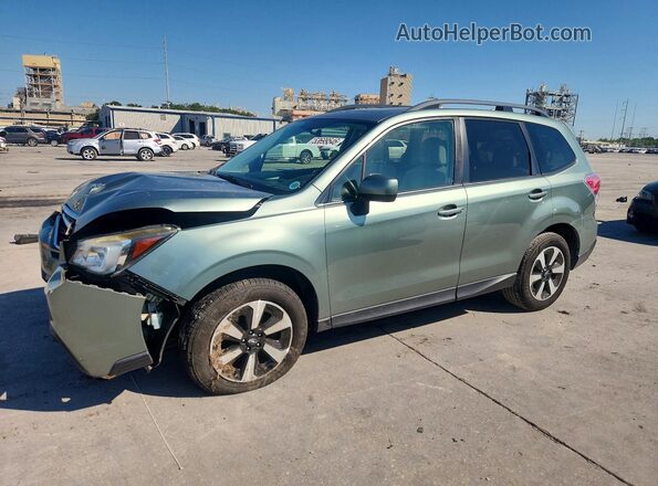 JF2SJAEC0HH549551 2017 SUBARU FORESTER Green წინა მარცხენა ხედი სამი მეოთხედიდან