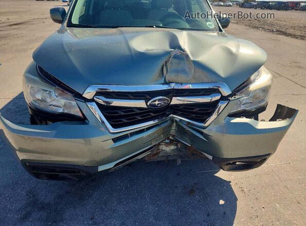 JF2SJAEC0HH549551 2017 SUBARU FORESTER Green ძრავის განყოფილების ხედი