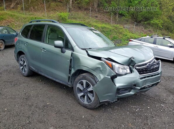 JF2SJAEC0JH489910 2018 SUBARU FORESTER Зеленый Передняя правая четверть