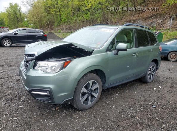 JF2SJAEC0JH489910 2018 SUBARU FORESTER Зеленый Передняя левая четверть