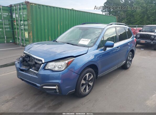 JF2SJAEC2HH463819 2017 SUBARU FORESTER 2.5 Синий Передняя левая четверть