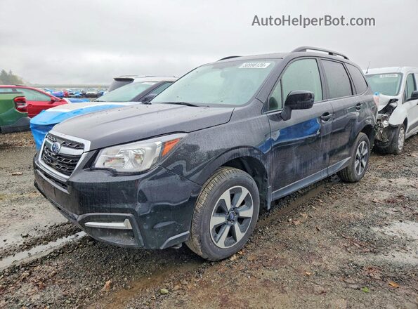JF2SJAEC2JH543739 2018 SUBARU FORESTER 2.5 Черный Передняя левая четверть