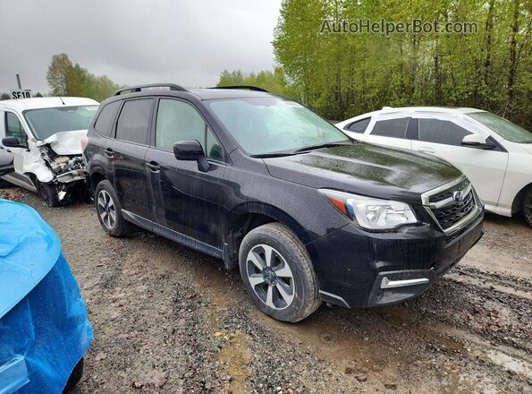 JF2SJAEC2JH543739 2018 SUBARU FORESTER 2.5 Черный Передняя правая четверть