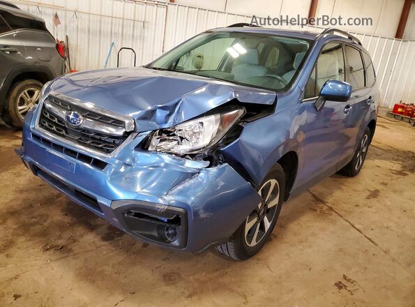 JF2SJAEC3HH568787 2017 SUBARU FORESTER Синий Передняя левая четверть