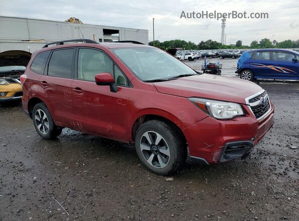 JF2SJAEC5HH505402 2017 SUBARU FORESTER Красный Передняя правая четверть